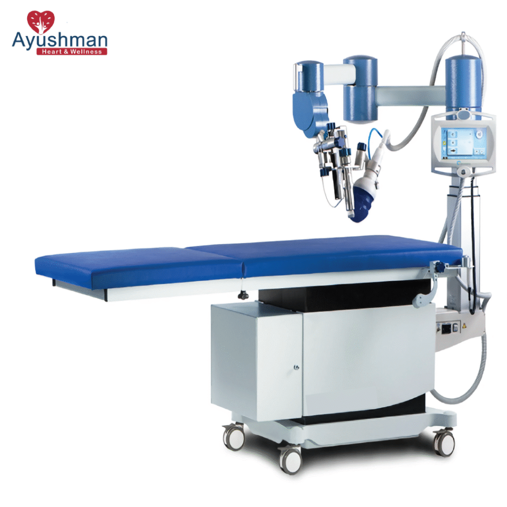 Advanced ESMR Therapy machine at Ayushman Heart & Wellness for non-invasive cardiac treatment